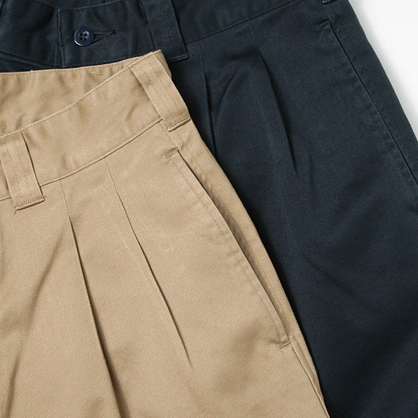 DOUBLE PLEATED CHINO