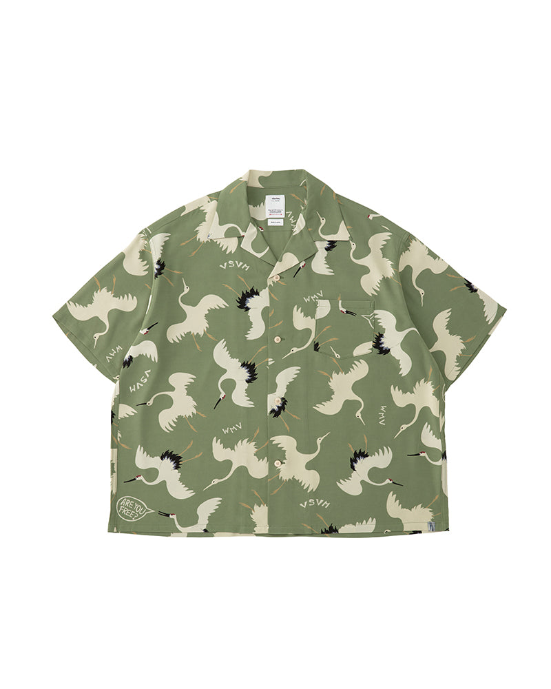 VISVIM ビズビム 品番 0123105011018 CROSBY SHIRT S/S HIKAKU 半袖シャツ ライトグリーン サイズ4 正規品 / 31839