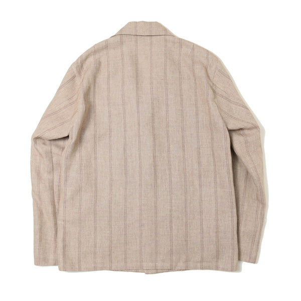 LINEN WOOL SILK SHARK SKIN SHIRTS JACKET