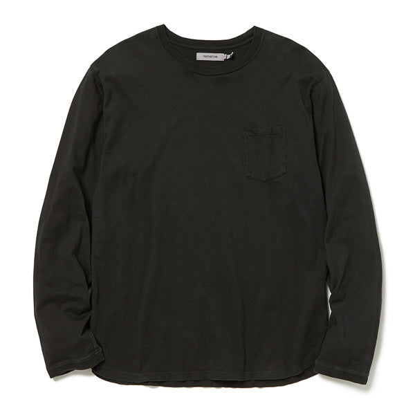 DWELLER L/S TEE COTTON JERSEY OVERDYED