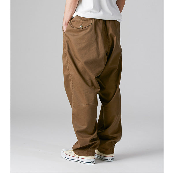 Stretch Twill Shirred Waist Pants