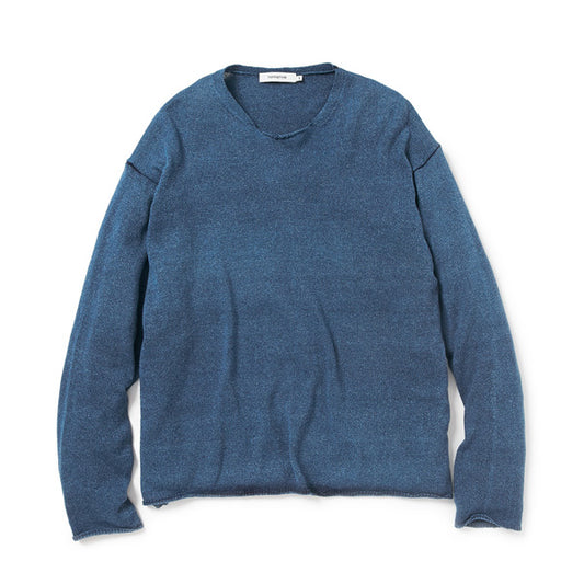 WORKER SWEATER COTTON INDIGO YARN "BEN"