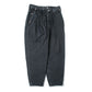 SILK DENIM WIDE TAPERED TROUSER