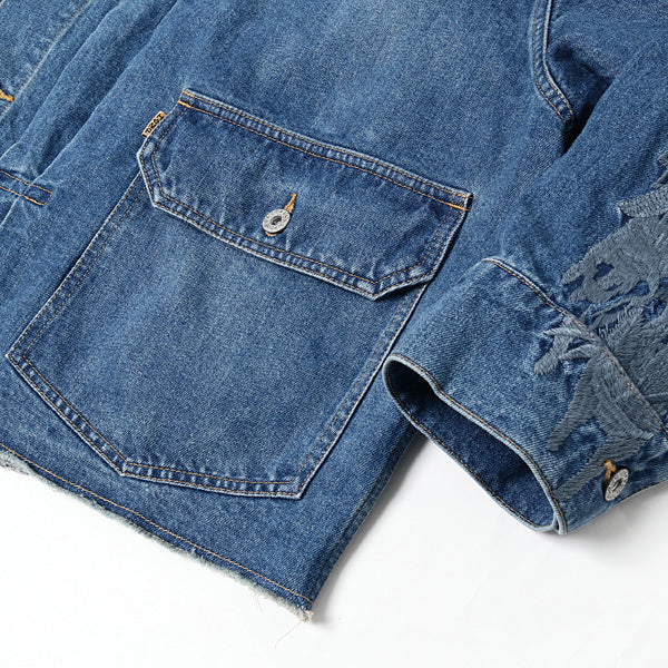 CHAOS EMBROIDERY HEMP DENIM JACKET (20SS13BL100) | doublet / ジャケット (MEN) |  doublet正規取扱店DIVERSE