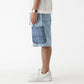 Broken Twill Denim Cargo Shorts