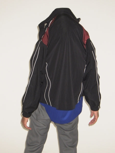 Nylon track zip blouson