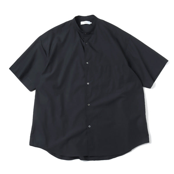 Graphpaper) Broad S/S Oversized Band Collar Shirt (GM232-50004B