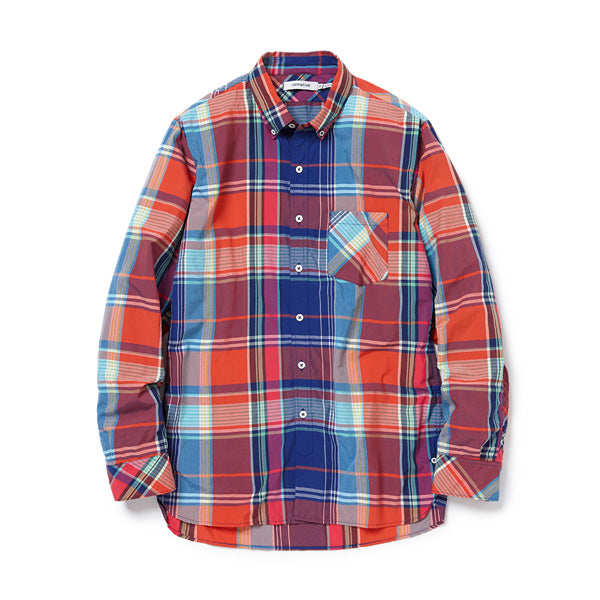 DWELLER B.D SHIRT R/P MADRAS PLAID