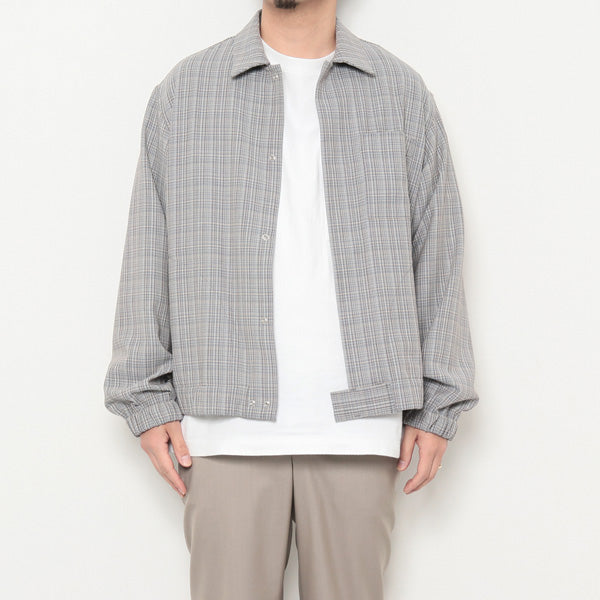 HARD TWIST WOOL DOUBLE FACE CHECK BLOUZON (A20SB01WC) | AURALEE / ジャケット  (MEN) | AURALEE正規取扱店DIVERSE