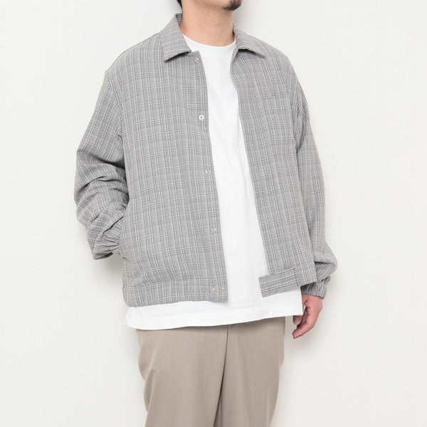 HARD TWIST WOOL DOUBLE FACE CHECK BLOUZON (A20SB01WC) | AURALEE / ジャケット  (MEN) | AURALEE正規取扱店DIVERSE