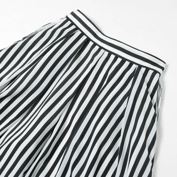 WIDE LEG STRIPED TROUSERS