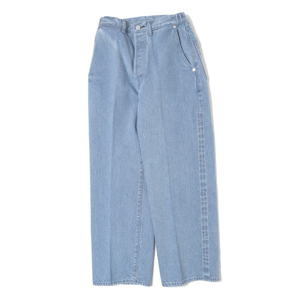 Straight Fit Creased Jeans Ozone Wash