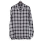 SHADOW CHECK OPEN COLLAR SHIRT