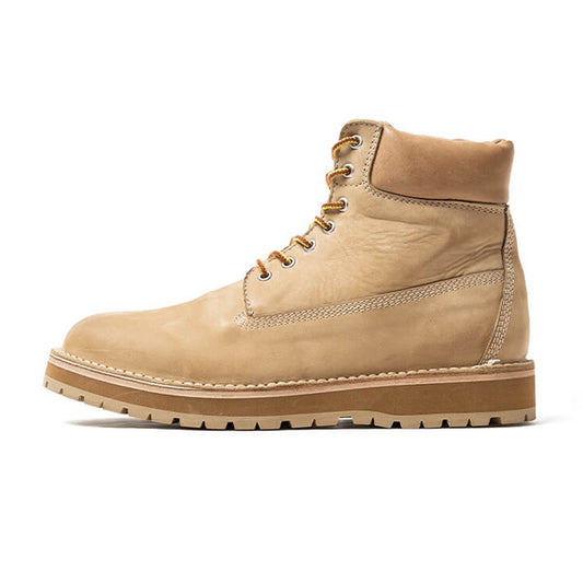 WORKER LACE UP BOOTS COW LEATHER