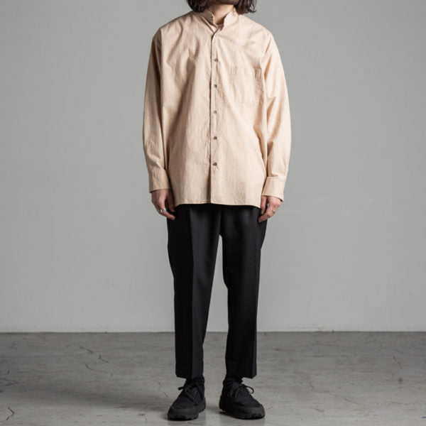 BAND COLLAR SHIRTS COMFORT FIT WILD COTTON TWILL