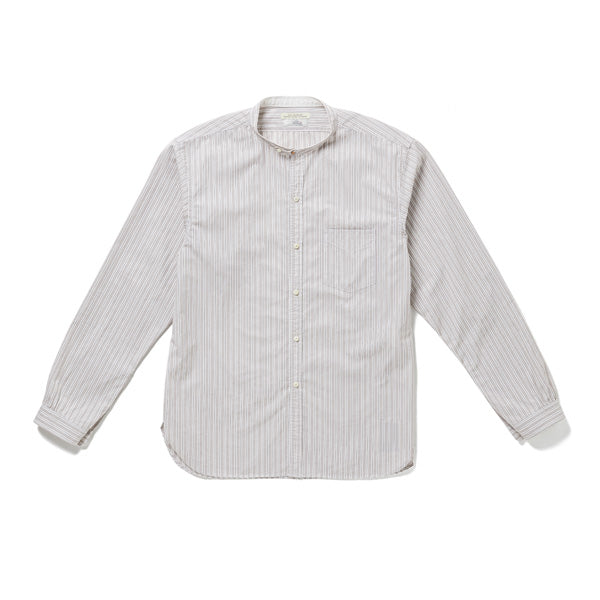 STUD BUTTON BAND COLLAR SHIRTS