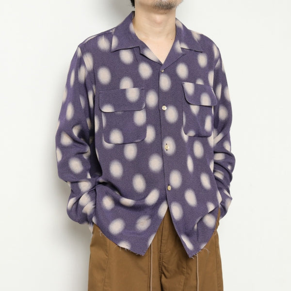 Cut-Off Bottom Classic Shirt-Ac/Cu Jc/Polka Dot