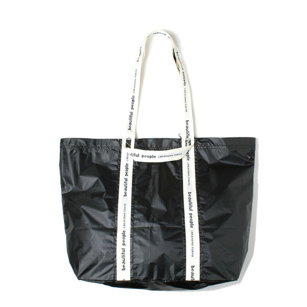 sail cloth logo tape tote