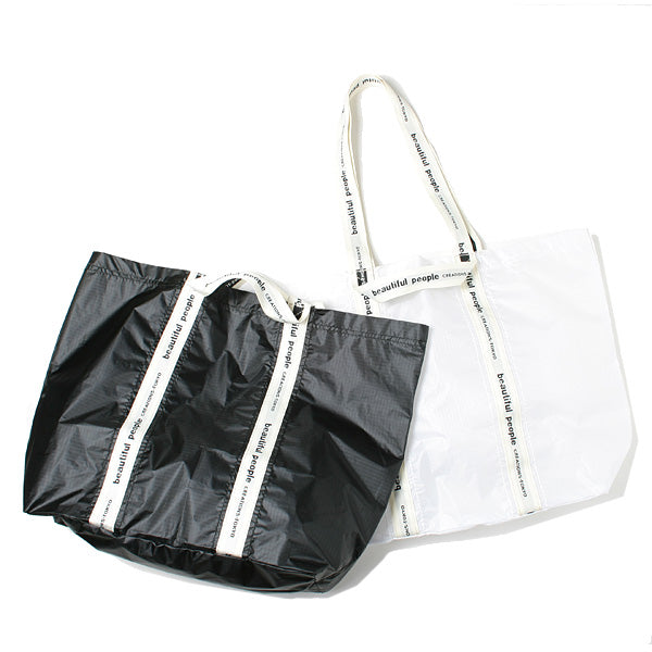 sail cloth logo tape tote