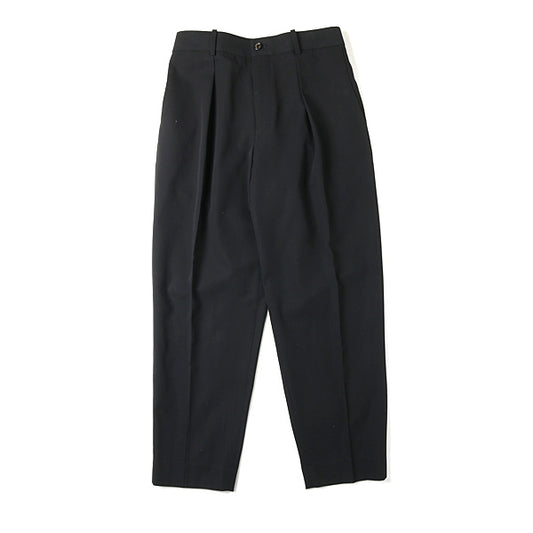 1TUCK PEGTOP TROUSERS ORGANIC GABARDINE