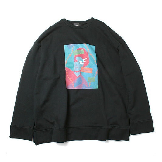 BURNNING GRAPHIC PRINT SWEAT SHIRT