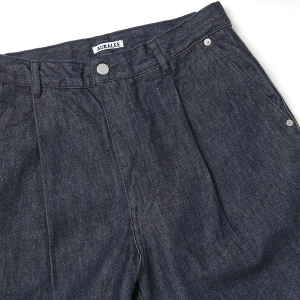 HARD TWIST DENIM WIDE SLACKS