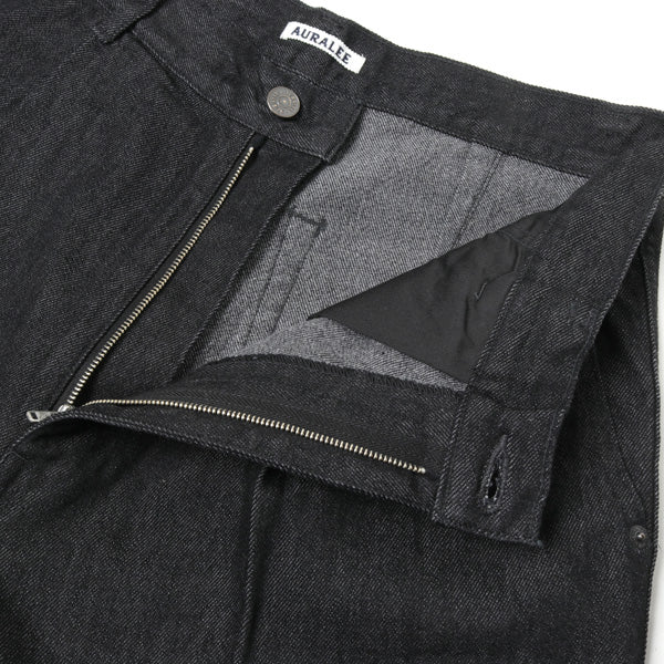 HARD TWIST DENIM WIDE SLACKS