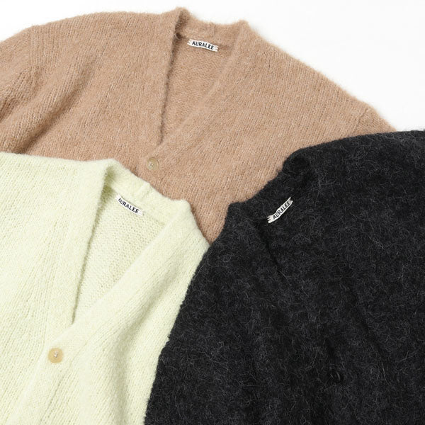 ALPACA WOOL SUPER LIGHT KNIT BIG CARDIGAN (A20AC01AW) | AURALEE / トップス  (MEN) | AURALEE正規取扱店DIVERSE