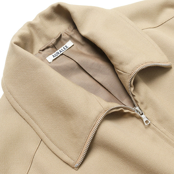 WOOL SERGE ZIP-UP BLOUSON