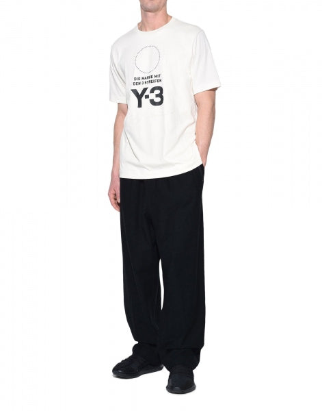 Y-3 Stacked Logo Tee / BEIGE