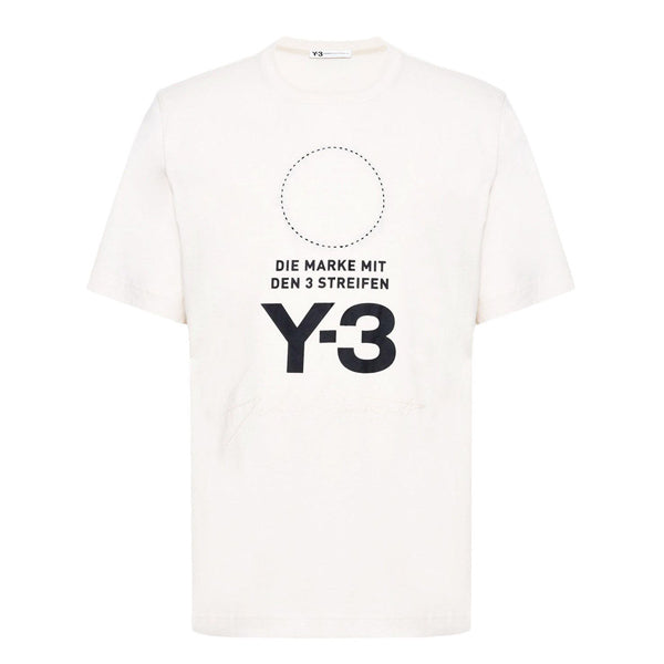 Y-3 Stacked Logo Tee / BEIGE