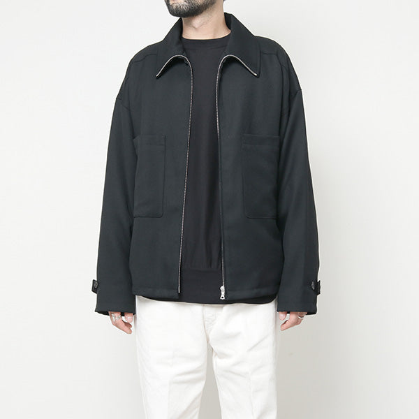 WOOL SERGE ZIP-UP BLOUSON