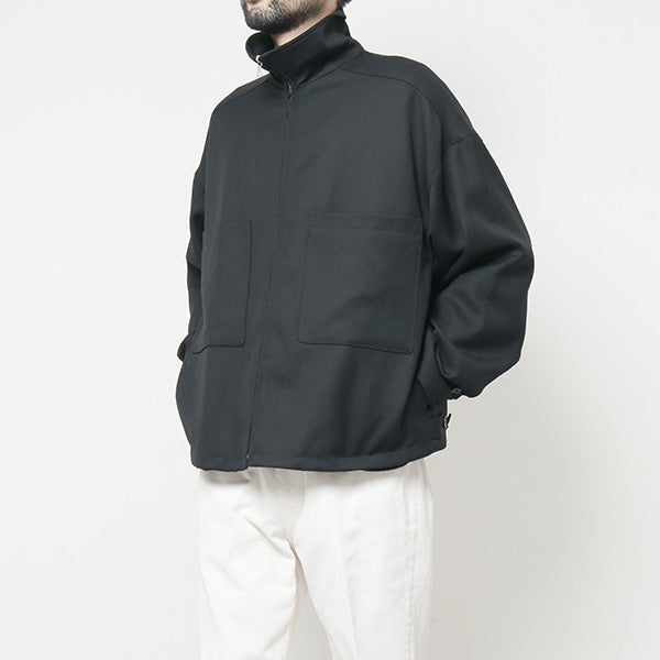 WOOL SERGE ZIP-UP BLOUSON