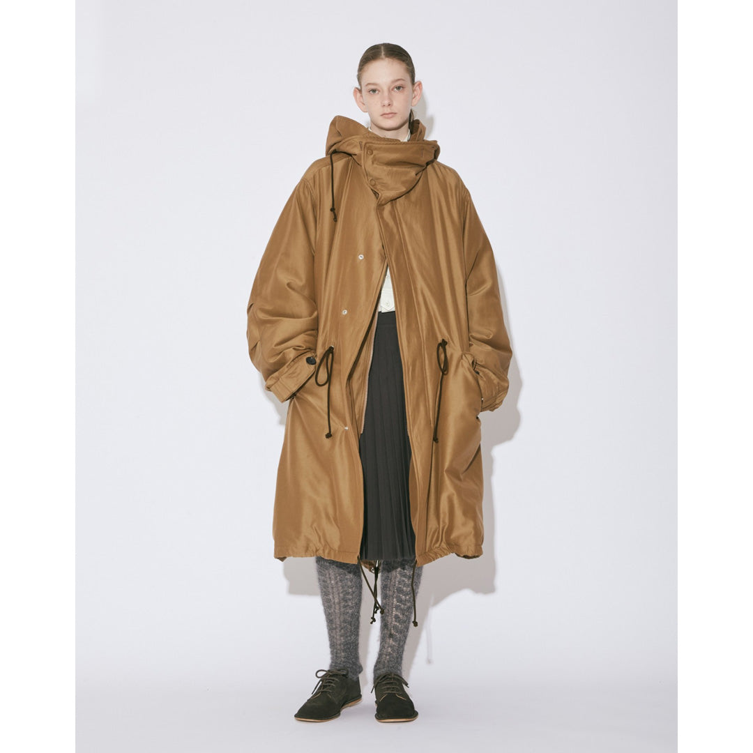 double-front cotton silk mods coat