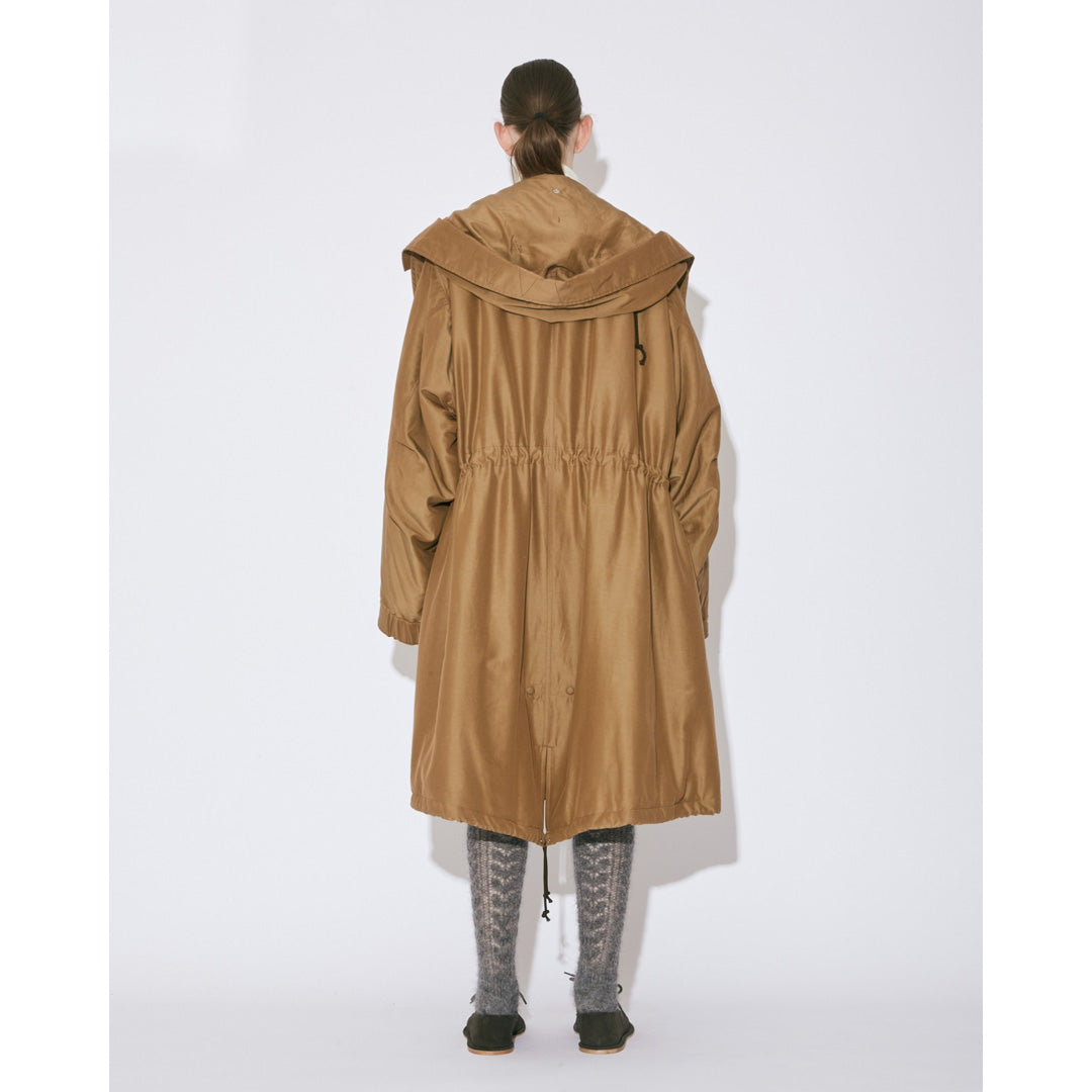 double-front cotton silk mods coat