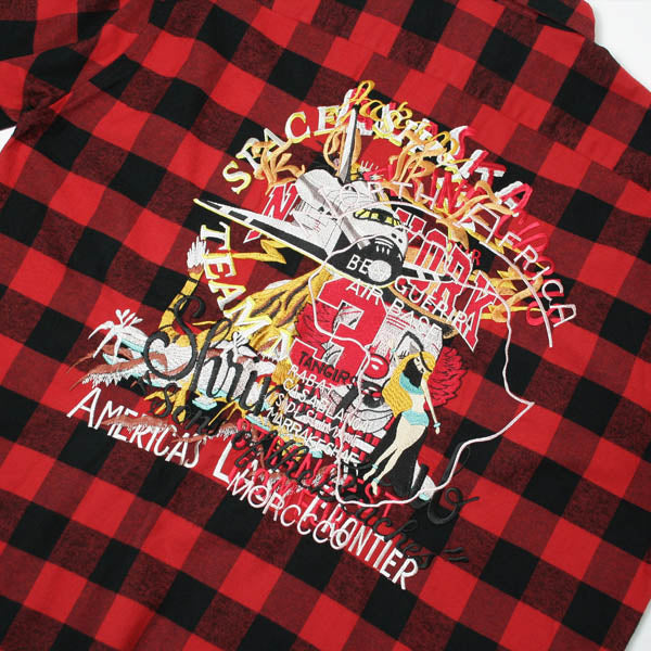 CHAOS EMBROIDERY CHECK SHIRT