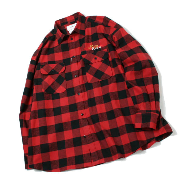 CHAOS EMBROIDERY CHECK SHIRT