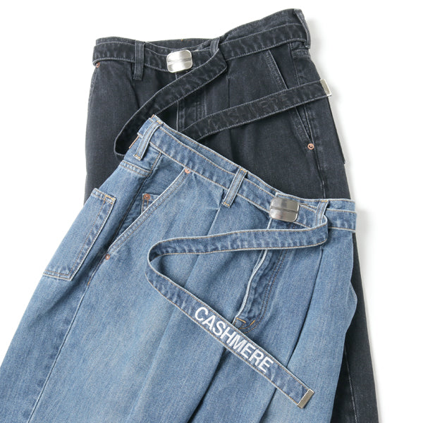 CASHMERE DENIM WIDE TAPERED TROUSERS (19AW12PT107) | doublet / パンツ (MEN) |  doublet正規取扱店DIVERSE