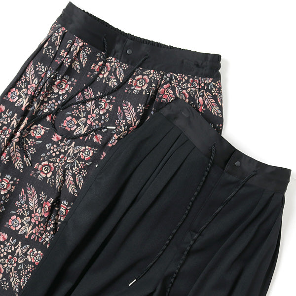 FLOWER PATTERN WIDE PANTS