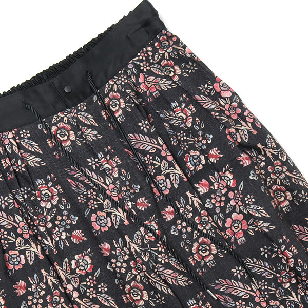 FLOWER PATTERN WIDE PANTS