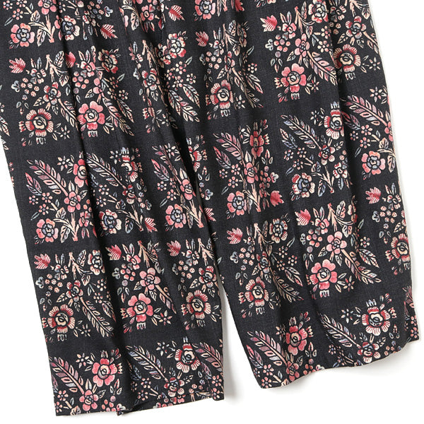 FLOWER PATTERN WIDE PANTS