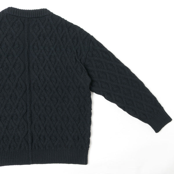 HARD TWIST MERINO ARAN KNIT P/O (A9AP01FM) | AURALEE / トップス (MEN) | AURALEE 正規取扱店DIVERSE