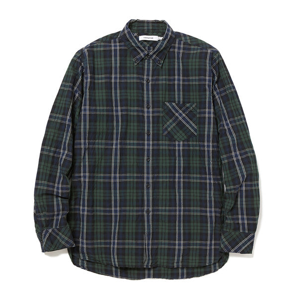 DWELLER B.D SHIRT COTTON TYPEWRITER PLAID