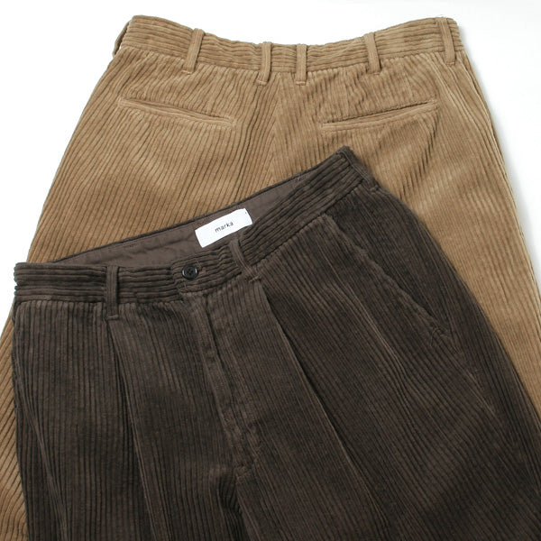 PLEATED TROUSERS REGULAR 5WALE CORDUROY