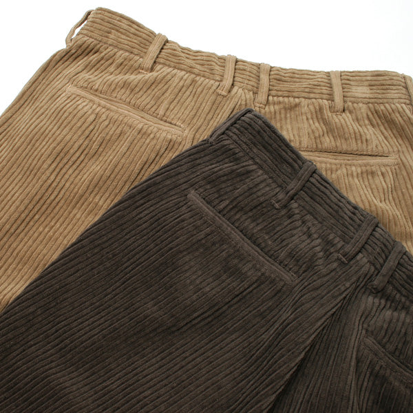 PLEATED TROUSERS REGULAR 5WALE CORDUROY