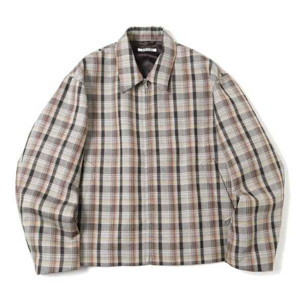 DOUBLE FACE CHECK ZIP BLOUSON (A9AB02BN) | AURALEE / ジャケット (MEN) | AURALEE 正規取扱店DIVERSE