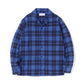 Open Collar Check Shirt