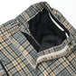 CLASSIC FIT TROUSERS ORGANIC WOOL CHECK SERGE