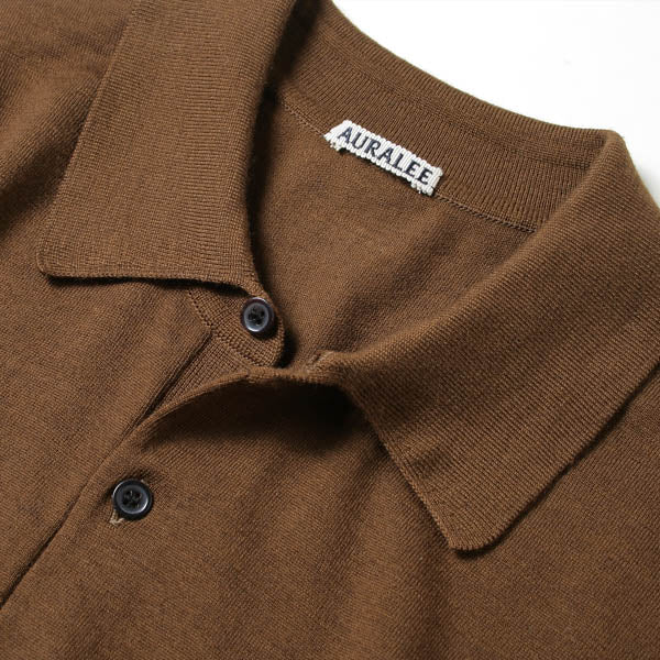 WOOL CASHMERE HIGH GAUGE KNIT POLO (A7AP02HG) | DIVERSE / トップス 