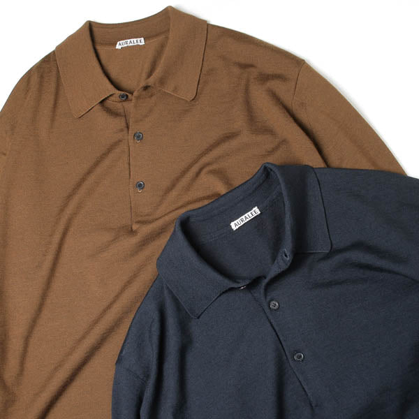 WOOL CASHMERE HIGH GAUGE KNIT POLO (A7AP02HG) | DIVERSE / トップス 